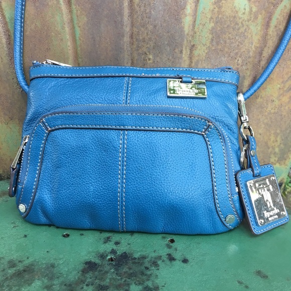 tignanello blue crossbody